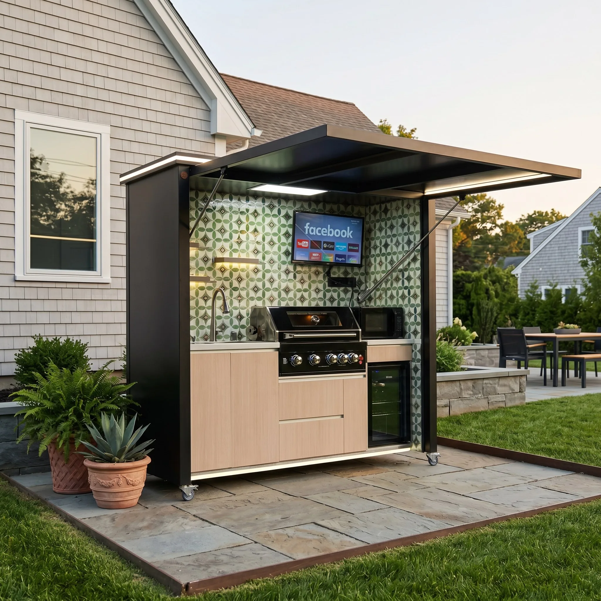 black-outdoor-kitchen-with-roof-grill-deluxe-model-4 (2)
