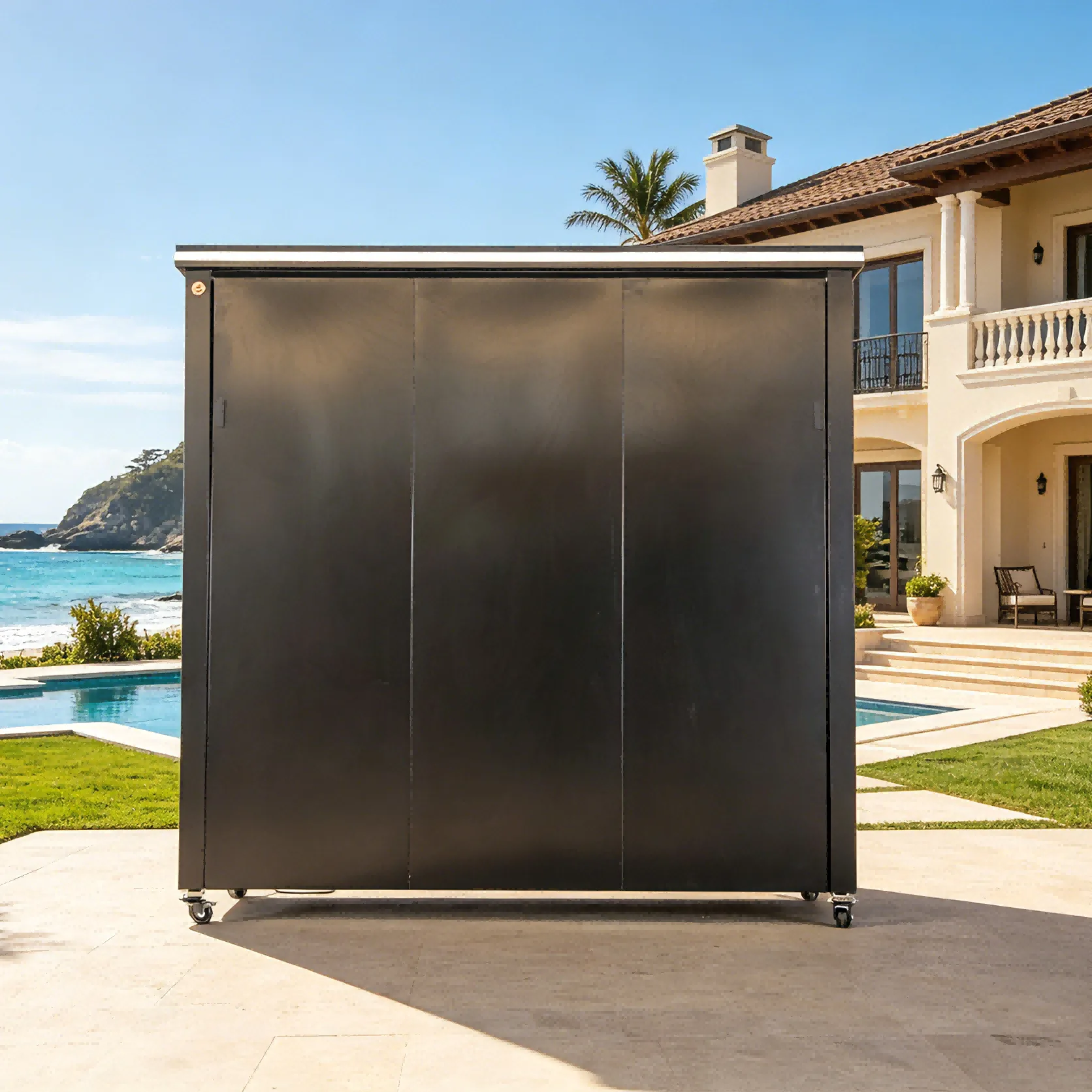 black-outdoor-kitchen-with-roof-grill-deluxe-model-4 (4)