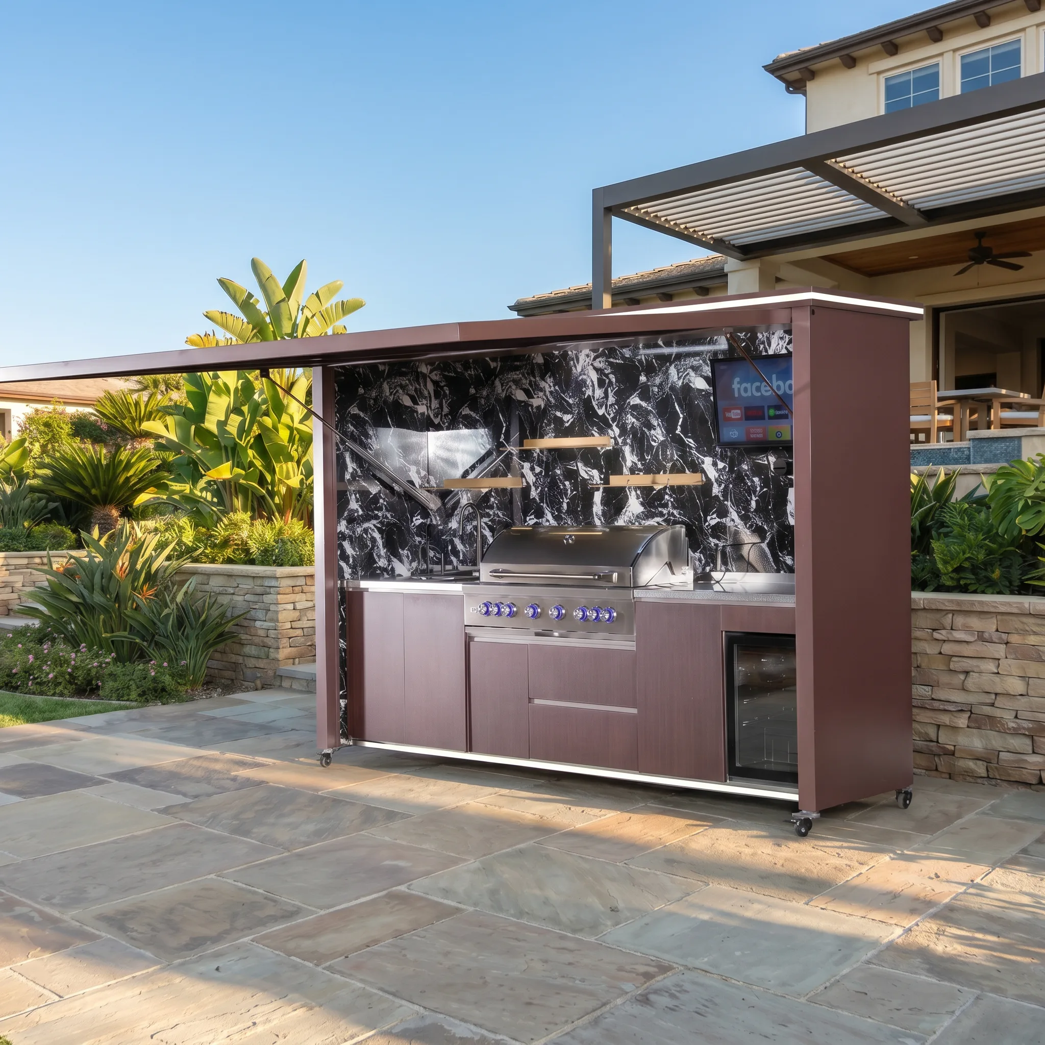 outdoor-kitchen-with-roof-grill-model-1