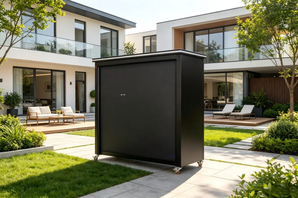 Deluxe Model Outdoor Kitchen with Rolling Shutter Door (CB+NBM)3